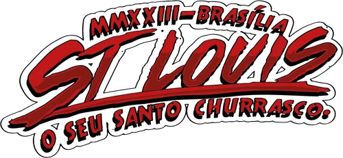Logo ST. Louis O seu santo churrasco